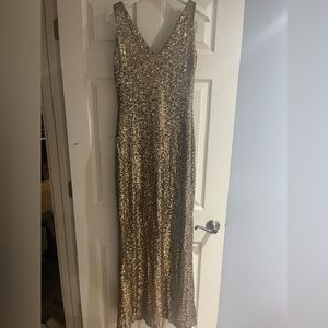Ralph Lauren gold sequin gown